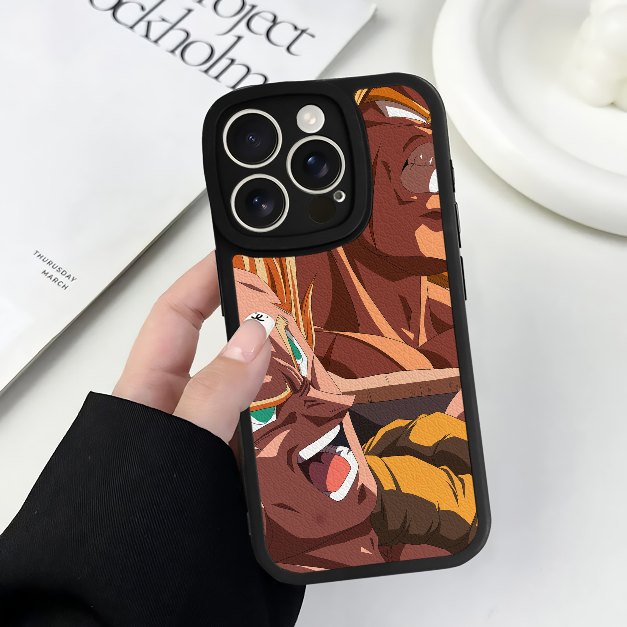 （画像用） ドラゴンボール DRAGON BALL 【iPhone 16シリーズ対応】シリコンスマホケース（レザー調） 材質：シリコン